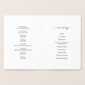 Élégant Script Mariage programme de cérémonie Arge (Intérieur)