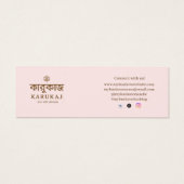 Élégant script merci carte cadeau rose blush (Dos)