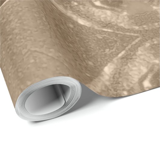 Elegant Script Merry Kerstkoper Brown Cadeaupapier (Rol Hoek)