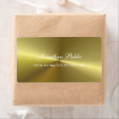 Elegant Script Metallic Gold Sjabloon Etiket (Insitu)