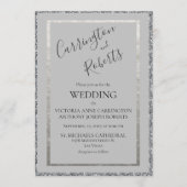 Elegant Script Minimal Moderne Eenvoudige bruiloft Kaart (Voorkant)