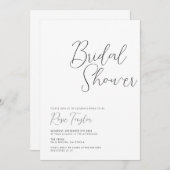 Elegant Script Minimal Vrijgezellenfeest Kaart (Voorkant / Achterkant)