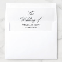 Elegant Script minimalistisch formeel wit bruiloft