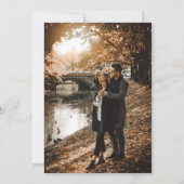 Elegant Script Modern 2 foto bruiloft Kaart (Achterkant)