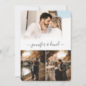 Élégant script moderne 4 Faire-part de mariage pho (Dos)