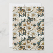 Élégant script moderne à faire-part de mariage flo (Dos)