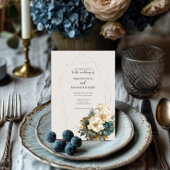 Élégant script moderne à faire-part de mariage flo