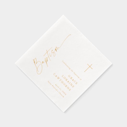 Élégant script moderne Baptême (Droite)