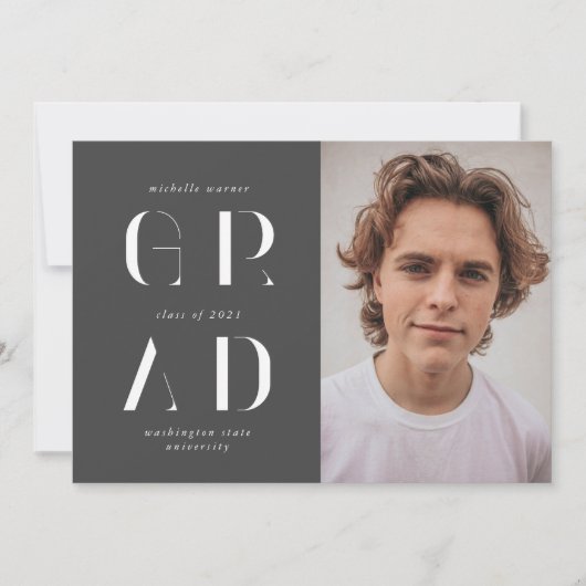 élégant script moderne faire-part (Devant)