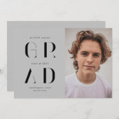 élégant script moderne faire-part (Devant / Derrière)