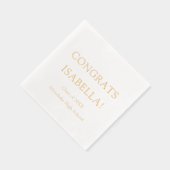 Élégant Script moderne Gold Congrats Graduation (Droite)