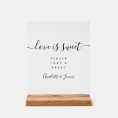 Élégant Script Moderne L'amour est doux Favoriser (Recto)