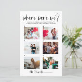 Élégant script moderne | Où Nous Avons Jeu Carte (Debout devant)