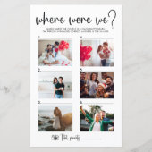 Élégant script moderne | Où Nous Avons Jeu Carte (Devant)