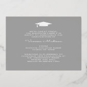 Élégant script moderne | Photo Grad Faire-part (Verso)