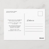 Élégant Script Moderne Photo Graduation Invitation (Dos)