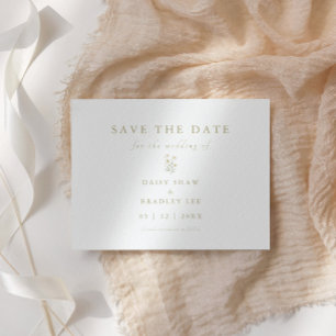 Elegant script Moderne Waterverf Daisy Save The Date