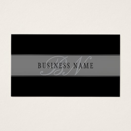 Élégant script modifiable Nom commercial/autre tex (Devant)