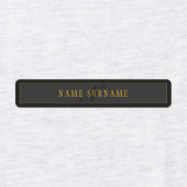 Elegant Script Monogram Black & Gold Labels (Design 1)