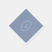 Elegant Script Monogram Custom Wedding Servet (Hoek)
