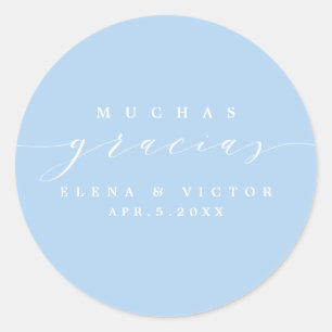 ELEGANT SCRIPT MUCHAS GRACIAS DANK U STICKER