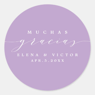 ELEGANT SCRIPT MUCHAS GRACIAS   DANK U STICKER