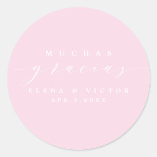 ELEGANT SCRIPT MUCHAS GRACIAS DANK U STICKER