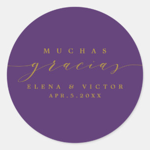 ELEGANT SCRIPT MUCHAS GRACIAS   DANK U STICKER