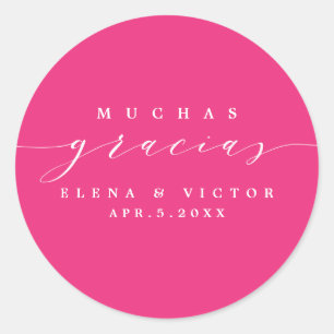 ELEGANT SCRIPT MUCHAS GRACIAS   DANK U STICKER
