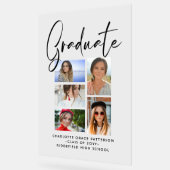 Elegant Script Multi Photo Afstuderen Afstuderen Acryl Bord (Hoek)