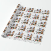 Elegant Script Multi Photo Afstuderen Afstuderen Cadeaupapier (Uitgerold)