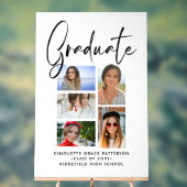 Élégant Script Multi Photo Graduate (Neutre)