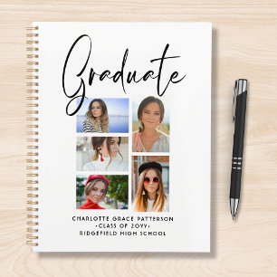 Élégant Script Multi Photo Graduate