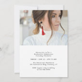 Elegant Script Multi Photo Graduparty Kaart (Achterkant)