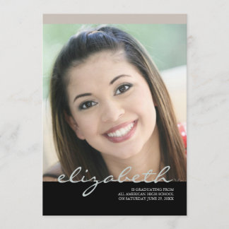 Elegant Script Name Afstudeerder: Champagne Kaart