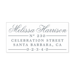 Elegant Script Name    retouradres Zelfinktende Stempel