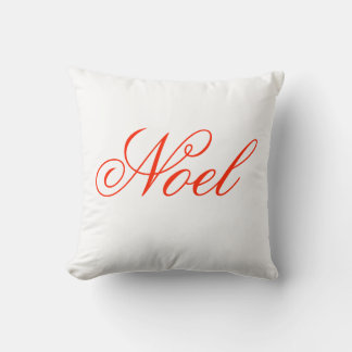 Elegant Script Noel Pillow Kussen