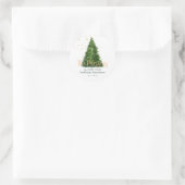 Élégant Script Noël Retourner l'adresse Étiquettes (Sac)