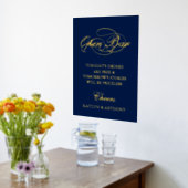 Elegant script "Open Bar" Real Folie Weddenschap Folie Afdrukken (Laag (Keuken))