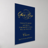 Elegant script "Open Bar" Real Folie Weddenschap Folie Afdrukken (Laagn)