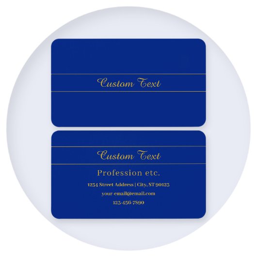 Élégant script or sur Arrière - plan bleu marine