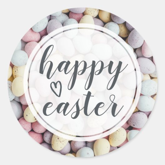 Elegant Script Pasen Eieren Envelope Zegel (Voorkant)