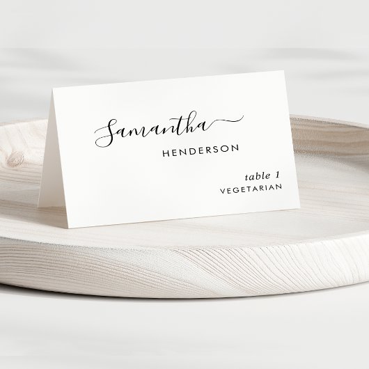 Élégant Script Personnalisé Mariage Cartes de Plac
