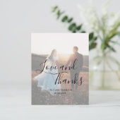 Elegant Script Photo Budget Weddenschap Hartelijk  (Staand voorkant)