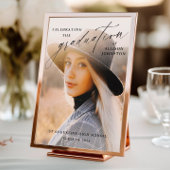 Élégant Script Photo Graduation Welcome Poster