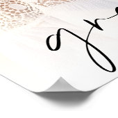 Elegant Script Photo Graduparty Poster (Hoek)