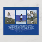 Élégant script photo Joyeux Noël carte (Dos)