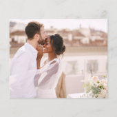 Elegant Script Photo Weddenschap Hartelijk dank (Achterkant)