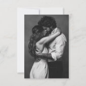 Elegant Script Photo Wedding Bedankkaart (Achterkant)