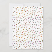 Elegant Script Photo Wedding Heart Confetti Save The Date (Achterkant)